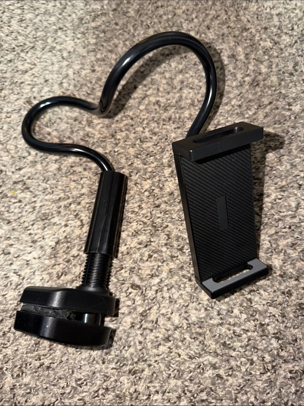 Universal Black Flexible Gooseneck Phone Holder Mount